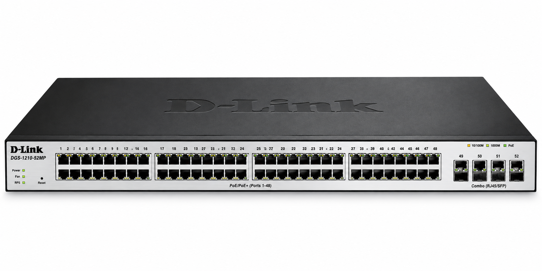 D Link 52 Port Managed Poe Switch Dgs 1210 52Mp